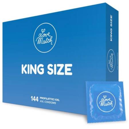 Prezerwatywy XXL King Size Love Match 144 sztuki