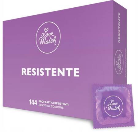 Prezerwatywy ultra odporne Love Match Resistente 144 sztuki