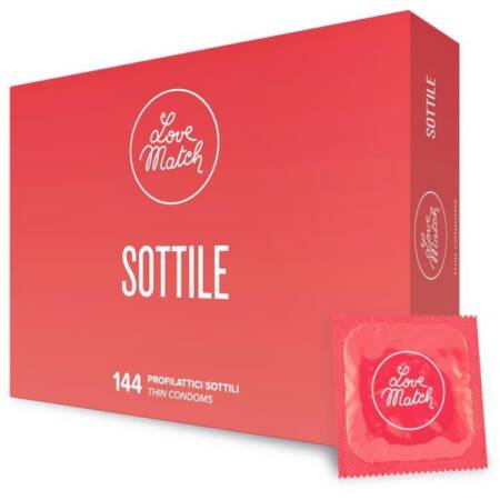 Prezerwatywy ultra cienkie Love Match Sottile 144 sztuki