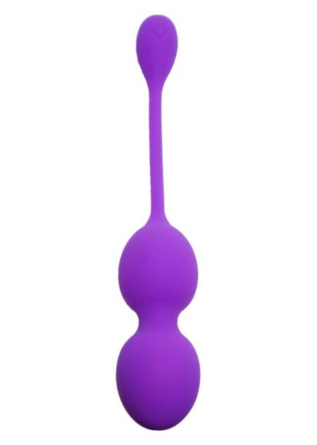 Kulki Kegla wibrujące silikonowe B Series fioletowe USB 10 funkcji 32 mm