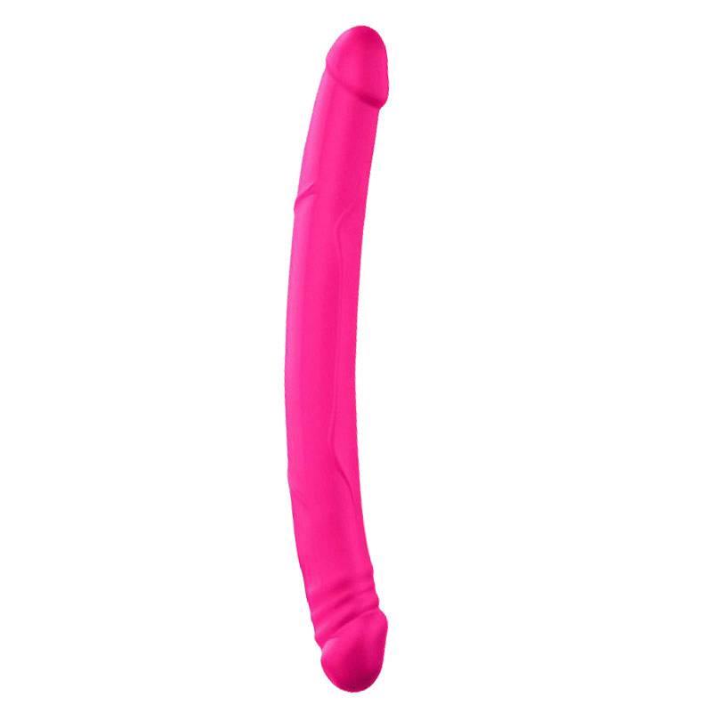 Podwójne dildo Dorcel Real Double silikonowe różowe 42 cm