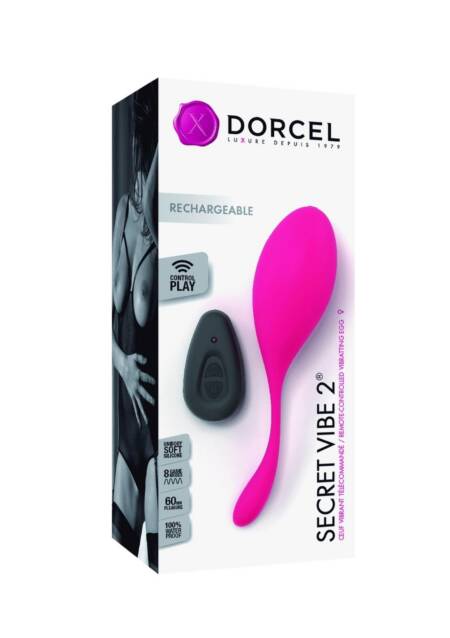 Jajeczko wibrujące Dorcel Secret Vibe 2 różowe pilot USB