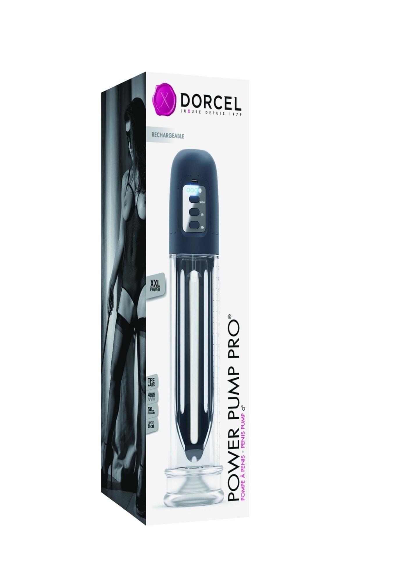 Pompka ssąca do penisa Power Pump Pro Dorcel szara USB - obrazek 4