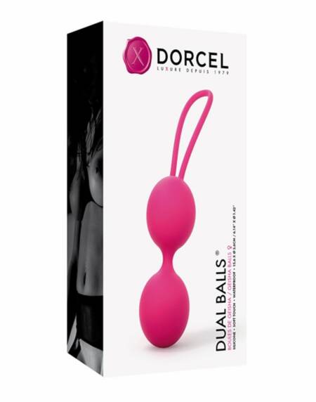Kulki gejszy podwójne silikonowe Dorcel różowe 15