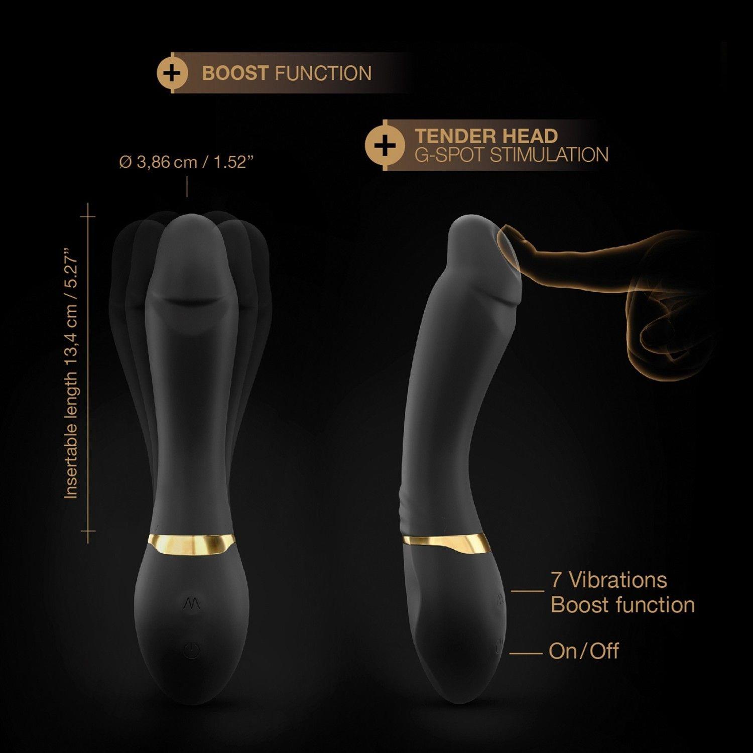 Wibrator punktu G Tender Spot Dorcel czarny 20 cm USB - obrazek 10