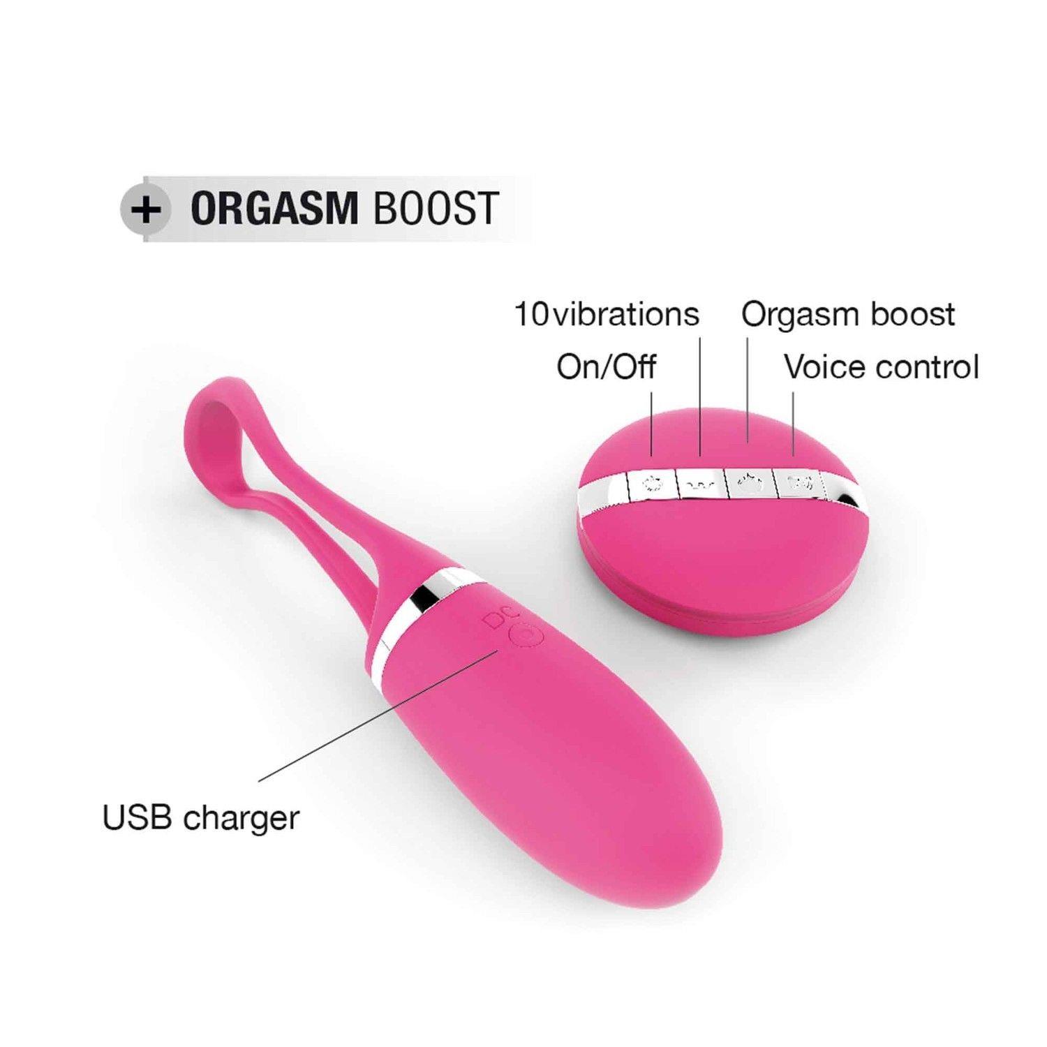 Jajeczko wibrujące Secret Delight magenta Dorcel USB 12,5 cm - obrazek 4