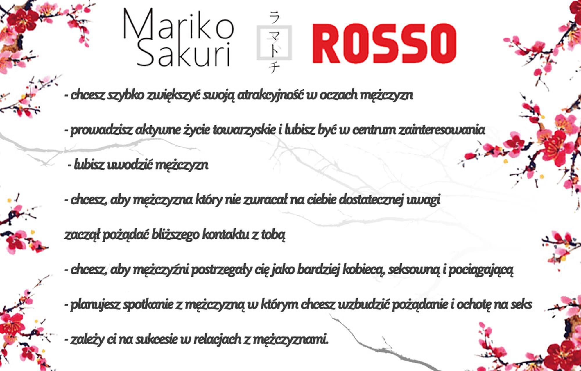 Feromony damskie Mariko Sakuri ROSSO 50ml - obrazek 2