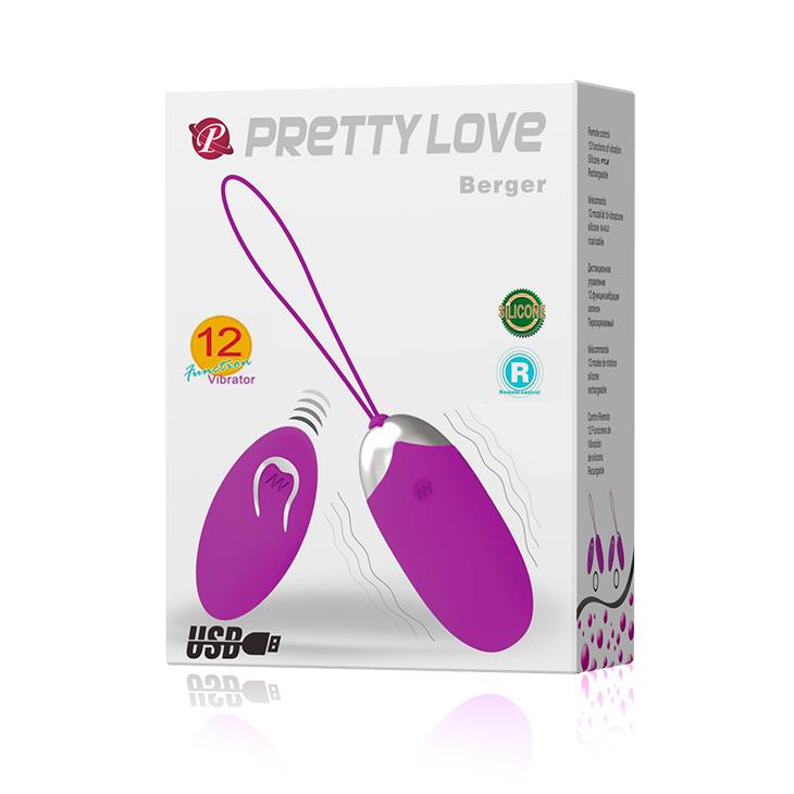 Bezprzewodowe wibrujące jajko Pretty Love Berger 12 funkcji - obrazek 7