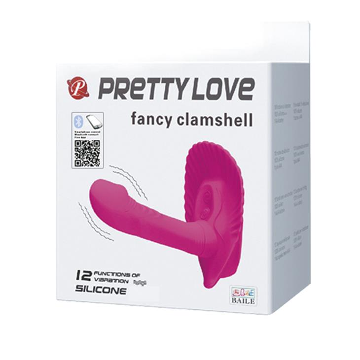 Wibrator z aplikacją Pretty Love Fancy Clamshell muszelkowy wodoodporny - obrazek 6