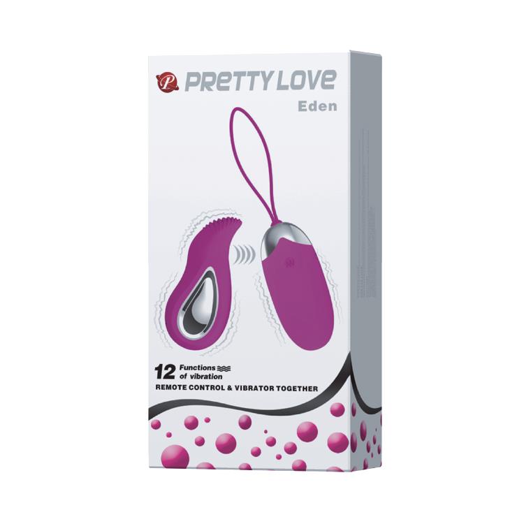 Jajko wibrujące Pretty Love Eden z pilotem USB 12 funkcji - obrazek 3