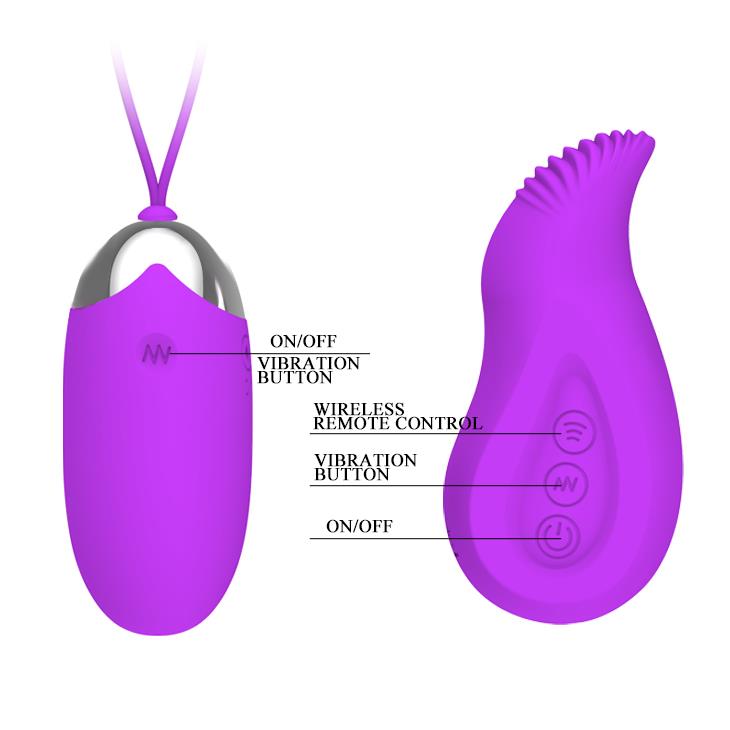 Jajko wibrujące Pretty Love Eden z pilotem USB 12 funkcji - obrazek 10