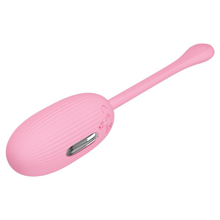 Jajko wibrujące Pretty Love Doreen 3 fioletowe silikonowe z app USB 19cm - obrazek 2