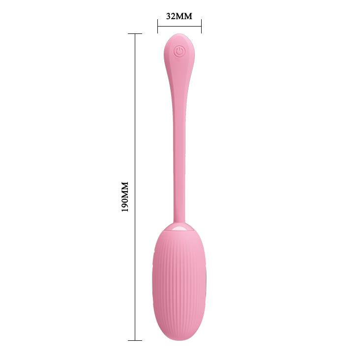 Jajko wibrujące Pretty Love Doreen 3 fioletowe silikonowe z app USB 19cm - obrazek 6