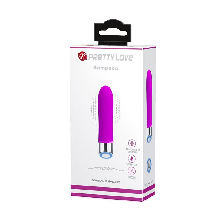 Wibrator silikonowy Pretty Love Sampson fioletowy 12 funkcji - obrazek 5