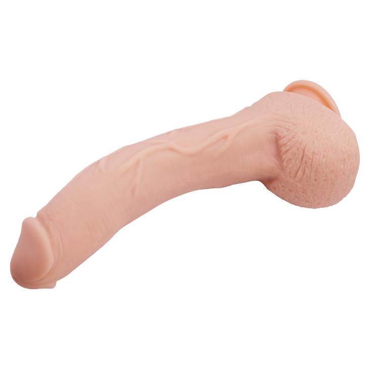 Dildo realistyczne ssące zakrzywione Baile Beautiful Jack cieliste 26 cm - obrazek 8