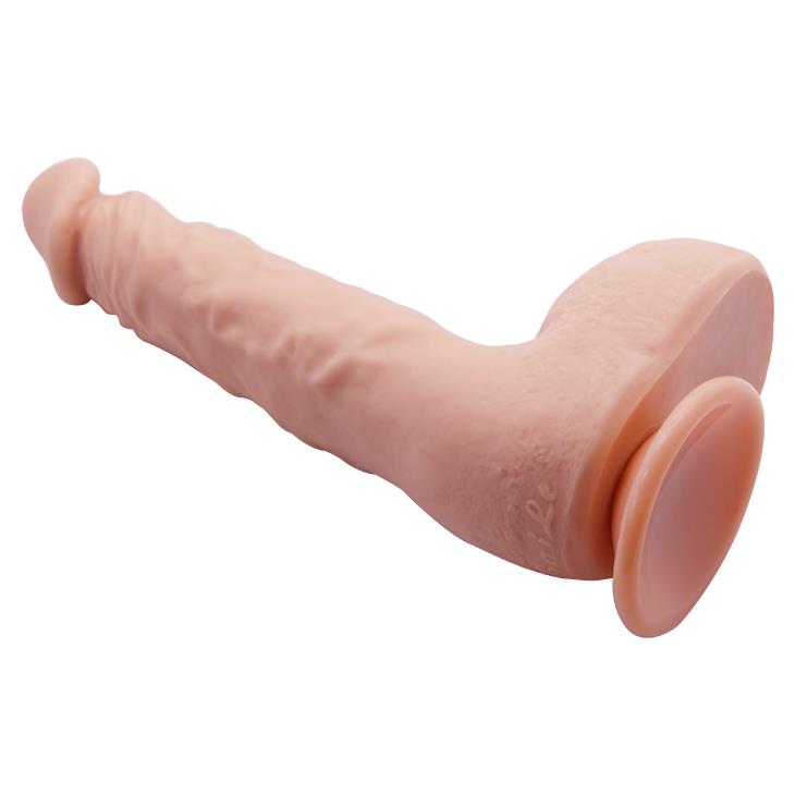 Realistyczne dildo zakrzywione Baile Jason 25 cm cieliste z przyssawką - obrazek 8