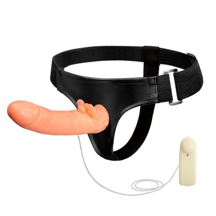 Dildo na pasek wibrujące z obrotem Baile regulowane
