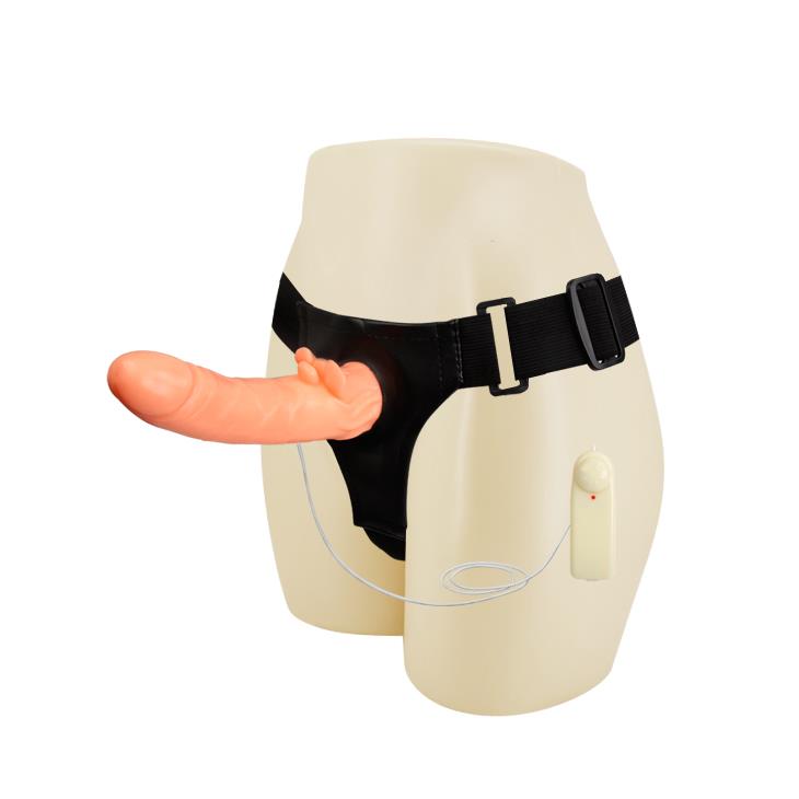 Dildo na pasek wibrujące z obrotem Baile regulowane - obrazek 2