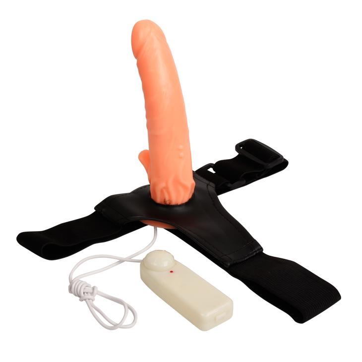 Dildo na pasek wibrujące z obrotem Baile regulowane - obrazek 3