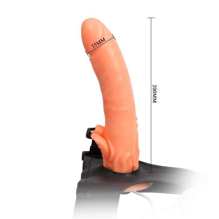 Dildo na pasek wibrujące z obrotem Baile regulowane - obrazek 5