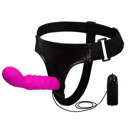 Strapon wibrujący silikonowy Baile z uprzężą Ultra Harness