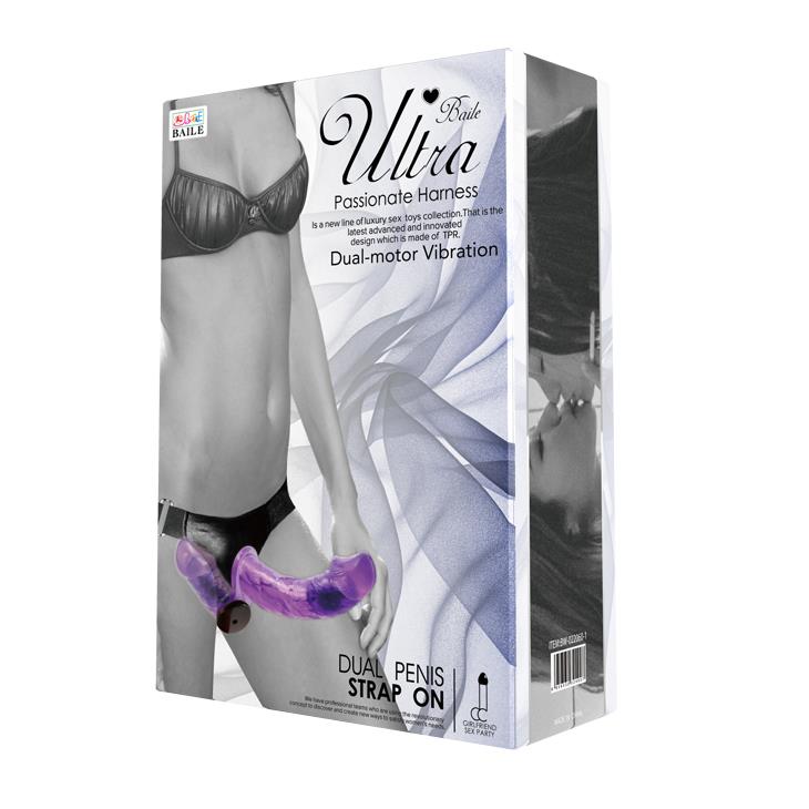 Strapon Baile Ultra Passionate z podwójną wibracją - obrazek 8