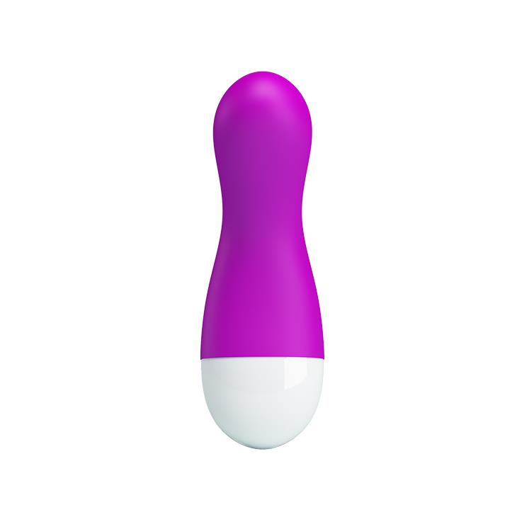 Wibrator mini Ian Pretty Love fioletowy silikonowy USB 30 funkcji - obrazek 3