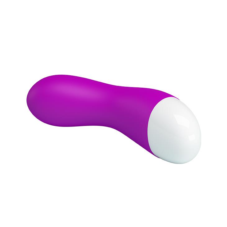 Wibrator mini Ian Pretty Love fioletowy silikonowy USB 30 funkcji - obrazek 5